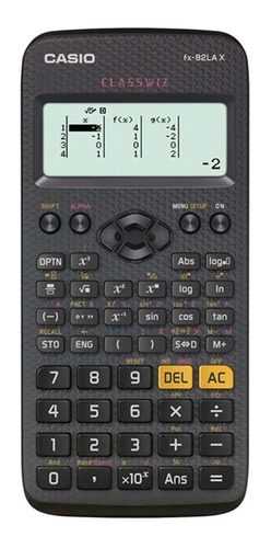 Calculadora Cientifica Casio Fx 82lax Bk Wdh 274 Func. Negro