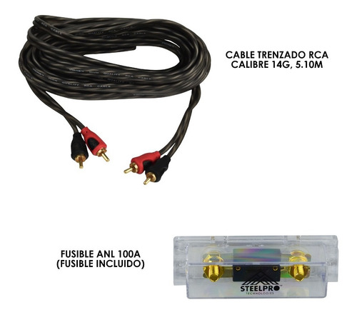 Imagen 3 de 7 de Steelpro - Kit Pro De Instalación Para Amplificador Calibre4