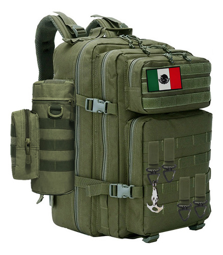 Mochila Táctica Militar Verde 46l Multifuncional +accesorios