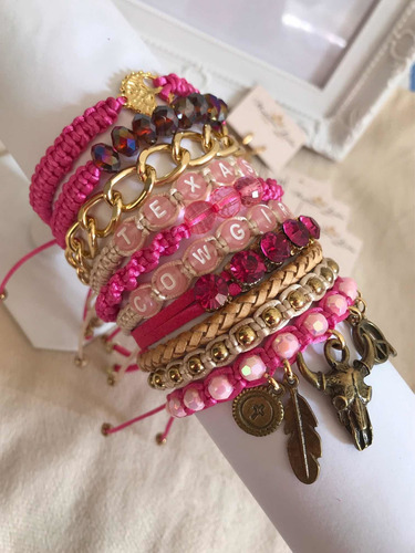 Imagem 7 de 10 de Pulseira Moda Blogueira Praia Verão Olho Grego Búzios Cavalo