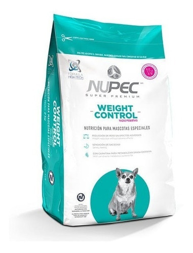 Nupec 2kg Alimento Perro Croqueta Control Peso Raza Pequeña