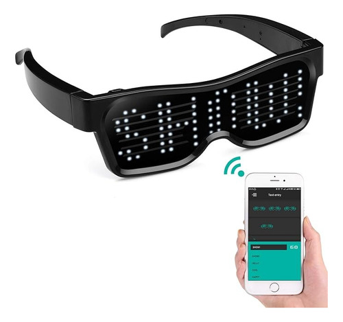 Lentes Led Bluetooth Gafas Ed Vidrios Ligeros Colorido Bts