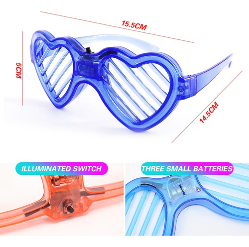 Nuevas Gafas De Sol Luminous Glasses Eyewear En Forma De Cor