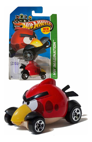 Hot Wheels Angry Birds 2012 Red Bird HW Imagination, primera edición. Color: rojo.