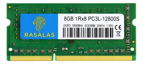 Memoria RAM Rasalas 8GB DDR3L 1600MHz SODIMM PC3L-12800 para