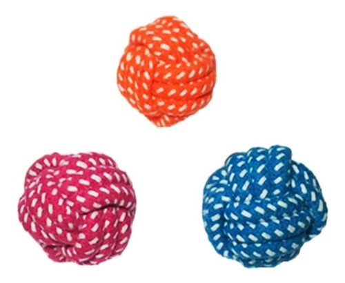 Bolinha Brinquedo Pet Mordedor Cães Corda Algodão Rope Ball