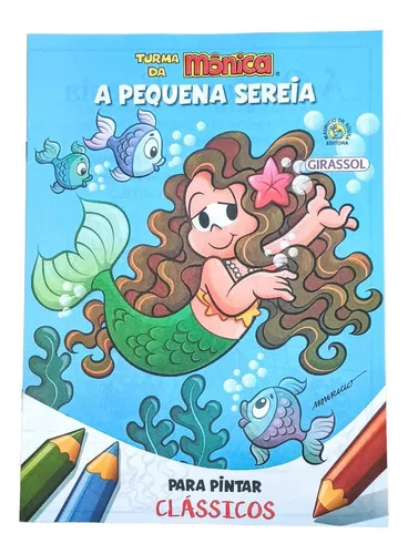 Livro Para Pintar Turma Da Monica Lembrancinha Festa Kit 10v