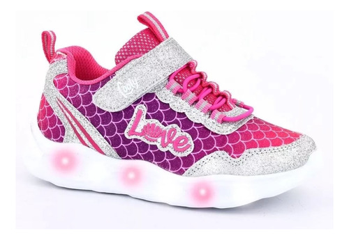 Zapatillas Footy Love Brillo Con Luz Al Pisar T 23-29 Ar 365