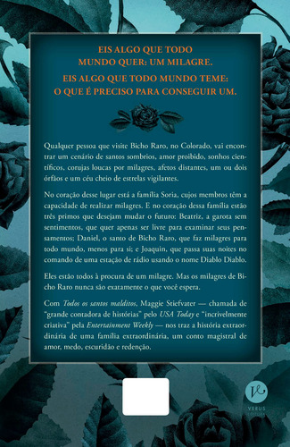 Todos os santos malditos, de Stiefvater, Maggie. Editorial Verus Editora Ltda., capa mole em português, 2019