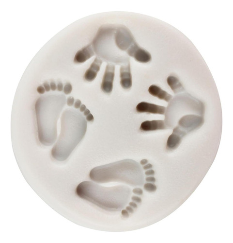 Mypracs Lindo Bebé Silicone Fondant Molde Pastet Juego De 4