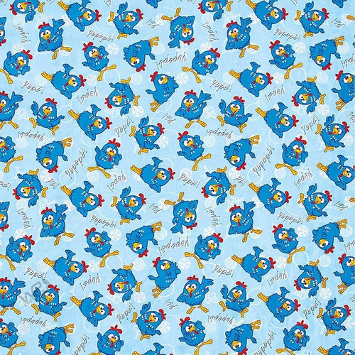 Tecido Patchwork Infantil Bebê Galinha Pintadinha P/ Fronha