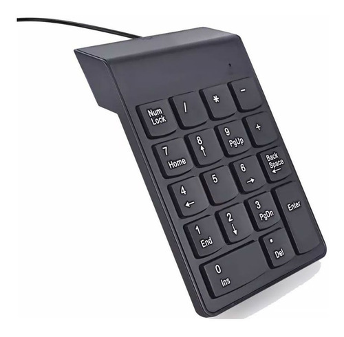 Teclado Numérico Com Fio Usb 1,25 Metros 18 Teclas Pequeno