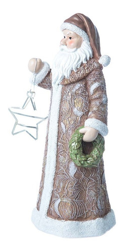 Imagen 5 de 7 de Muñecos Navideños Running Santa Guirnalda En Mano
