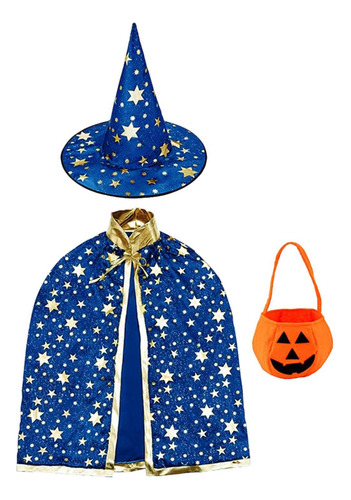 Conjunto De Disfraz De Halloween Para Niños Con Capa De