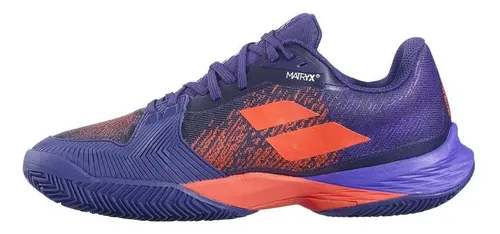 Tenis Babolat Jet Match 3 Clay Court Roxo E Laranja | Frete grátis