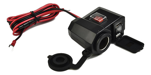 Cargador Usb Para Motocicleta Con Enchufe Dc 5 V 2.1 A