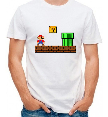 Camiseta T-shirt Mario Juegos Arcade Retro Bros R1