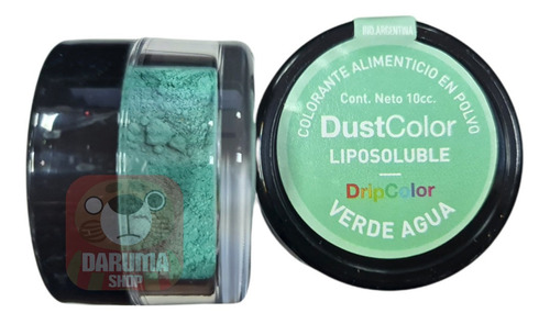 Imagen 1 de 5 de Colorante En Polvo Liposoluble Verde Agua 10 Cc Dust Color 