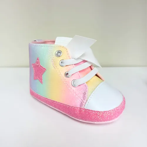 Set De Zapatitos Y Medias De Bebé