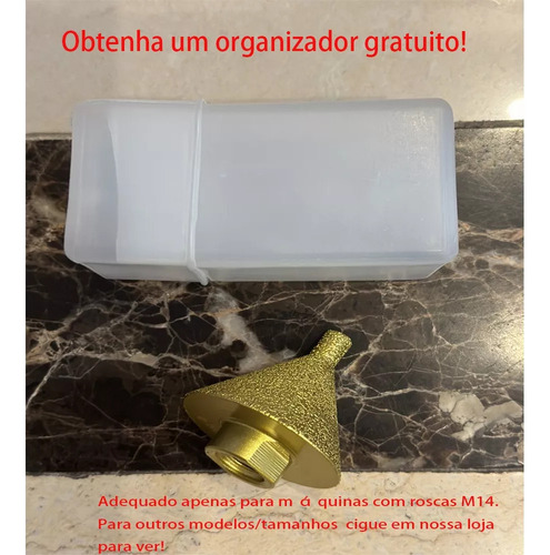 Cx Broca Cônica De Diamante De 50 Mm Para Porcelana,