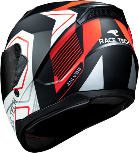 Imagem 6 de 8 de Capacete Race Tech Sector Exilio Laranja