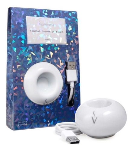 Aromatizador Difusor Elétrico Usb (porcelana) - Via Aroma