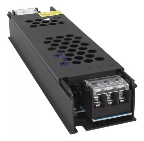 Fonte Chaveada 5a 60w 12v Capa Preta P/ Fita Led Som
