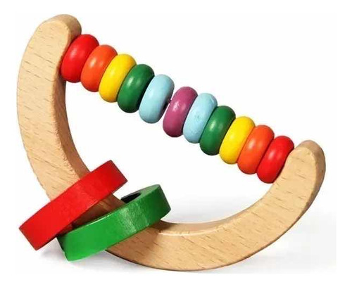 Sonajeros Para Bebe Juguete De Madera Estimulacion Temprana