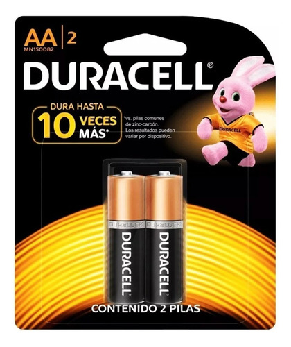 Pilas Baterías Aa Y Aaa Duracell Alcalinas X2 (1 Bister)