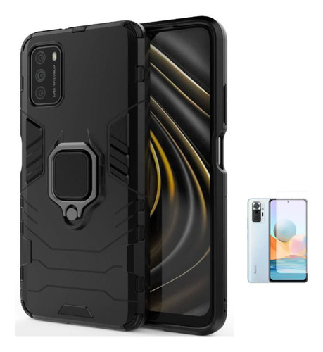 Para Xiaomi Redmi 9t  - Case Funda Armadura + Vidrio