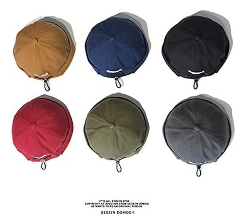 Gegeen Domog Hombres Beanie Docker Cap Rolled Cuff Retro Sku