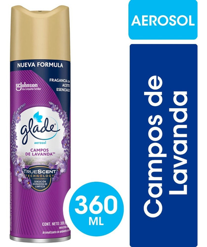 Desodorante Ambiente Glade Aerosol Lavanda  X 360ml X 6