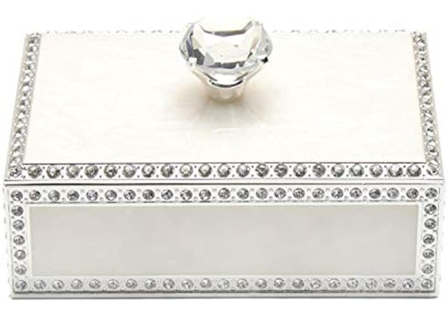 Lasody Caja De Almacenamiento De Joyas De Cristal De Diamant