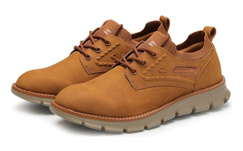 Zapatos Oxford Hombre Casual Ante Aumento Altura