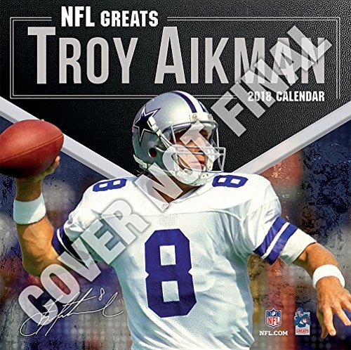 Nfl Greats Troy Aikman 2019 12x12 Greats Wall Calendar