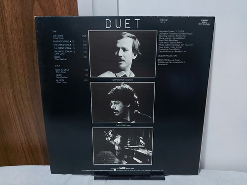 Lp Vinil Gary Burton / Chick Corea Duet (Usado)