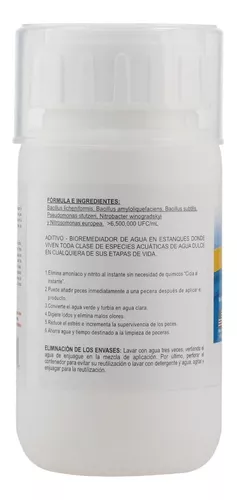 Bacteria Para Acuario Ciclado + Biodigestor Agua Dulce 250ml