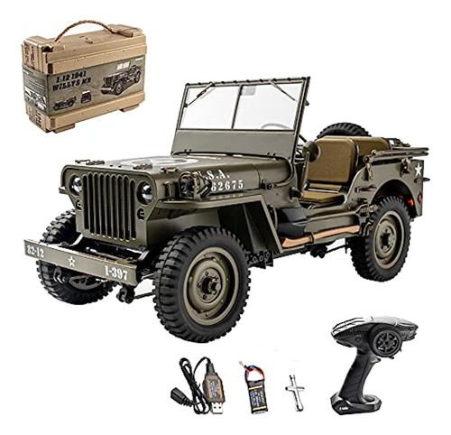 Rochobby Rc Car, 1:12 Scale 1941 Mb Scaler Rc Crawler Rtr, 2