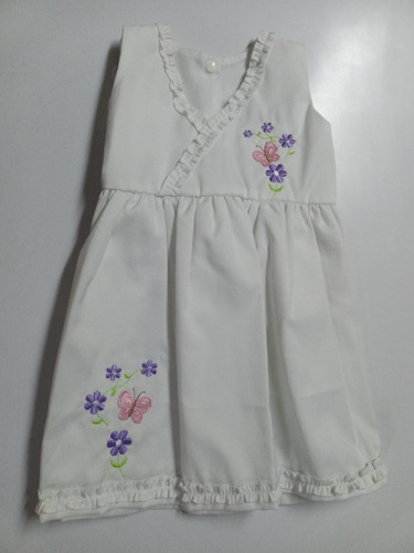 Vestido Blanco Niña Para Bautizo (nuevo) Marca: Chu-chu 