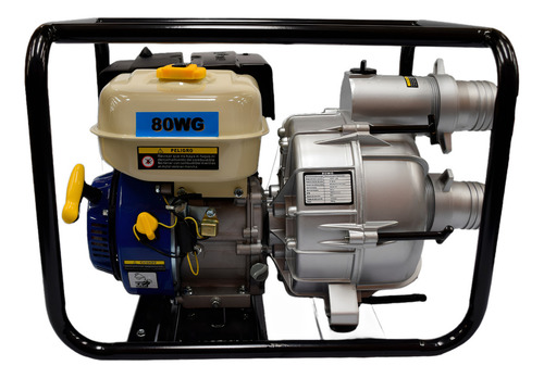 Motobomba Tragasolidos A Gasolina 6.5 Hp Bat3x3 Mpower