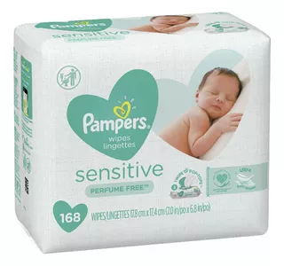 Toallitas Bebé Piel Sensible Pampers Sensitive 3pk 168 Wipes