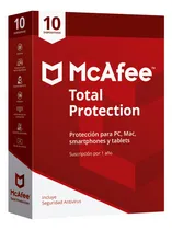 Comprar Antivirus  10 Dispositivos 1 Año Mcafee Para Computadora