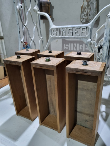 Cajones Madera Pino Brasil Antiguo Para Ordenar Herramientas (Usado)