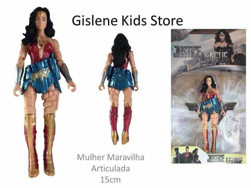 Boneca Super-heroína Mulher Maravilha Articulada - Promoção