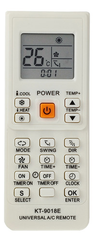 Controle Remoto Universal Para Ar Condicionado Kt-9018e