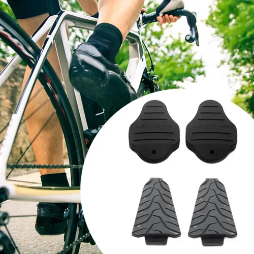 Phisscii Protège-cales Pour Pédales De Vélo – Compatibles Look, Noirs, Légers, Faciles à Installer Et Transporter