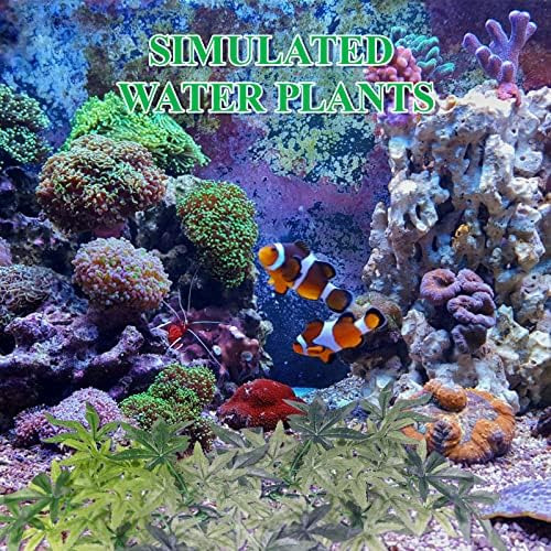 Plantas De Acuario Balacoo, Hojas Artificiales