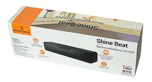 Bocina Bluetooth 5.0 Inalámbrica Led Rgb Perfect Choice