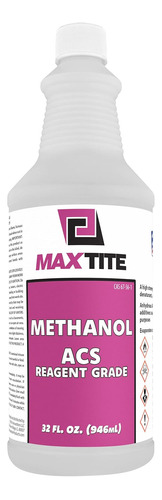 Metanol - 32 Fl Oz - Grado Reactivo Acs De Alta Calidad Para