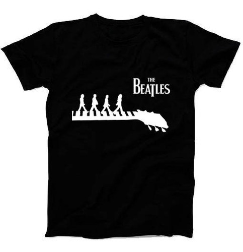 Remeras The Beatles Abbey Road Rock Vinilo Textil Premium